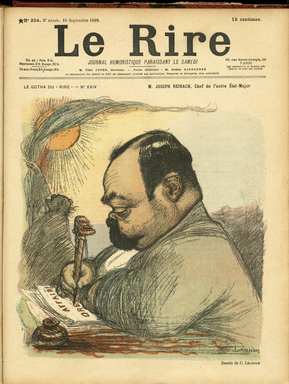 Illustration von Charles Leandre (1862-1934) für das Cover von Le Rire von Charles Leandre