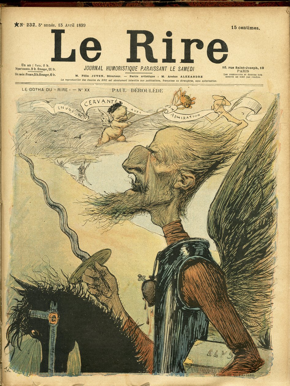 Illustration von Charles Leandre (1862-1934) für das Cover von Le Rire von Charles Leandre
