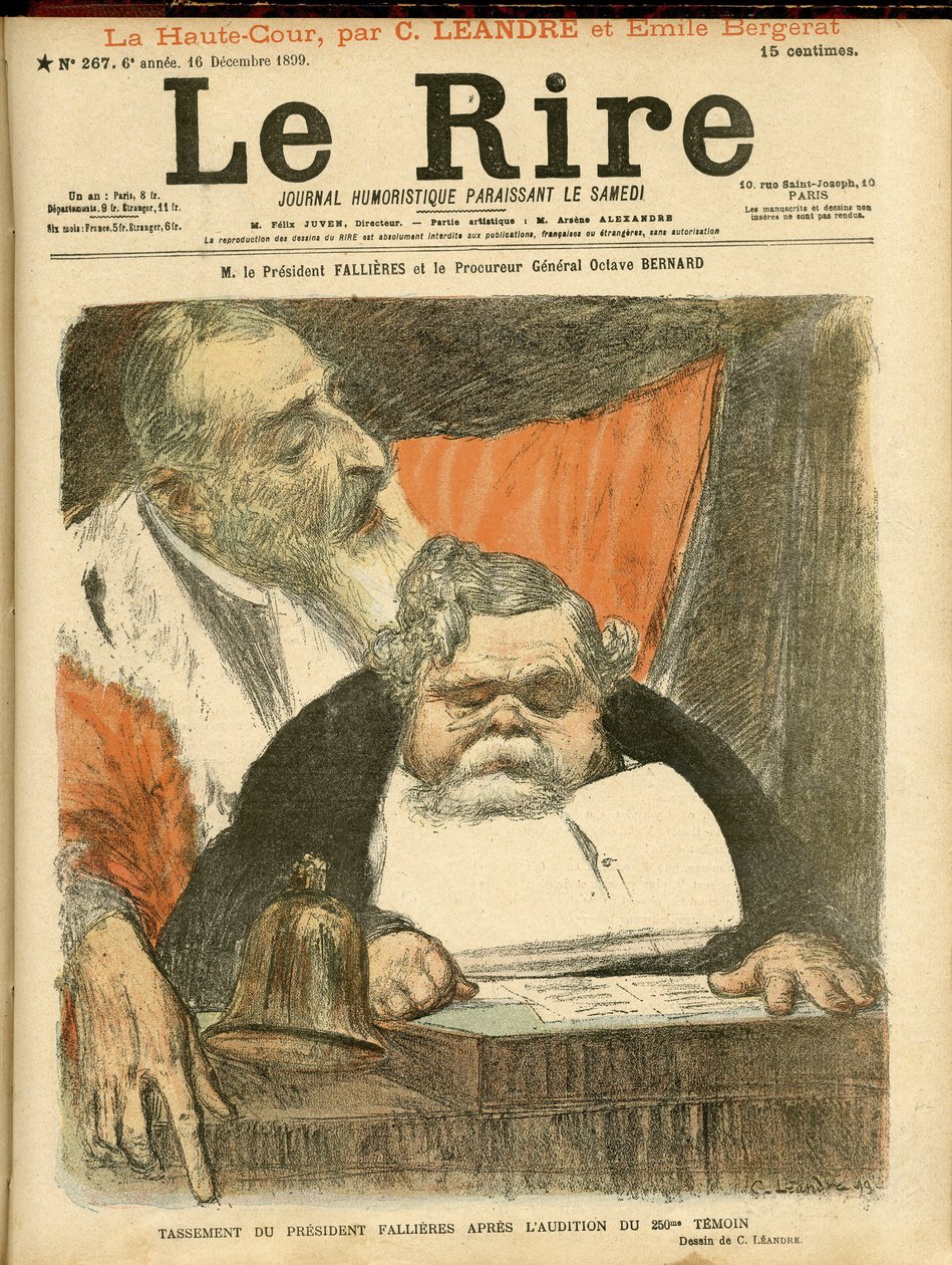 Illustration von Charles Leandre (1862-1934) für das Cover von Le Rire von Charles Leandre