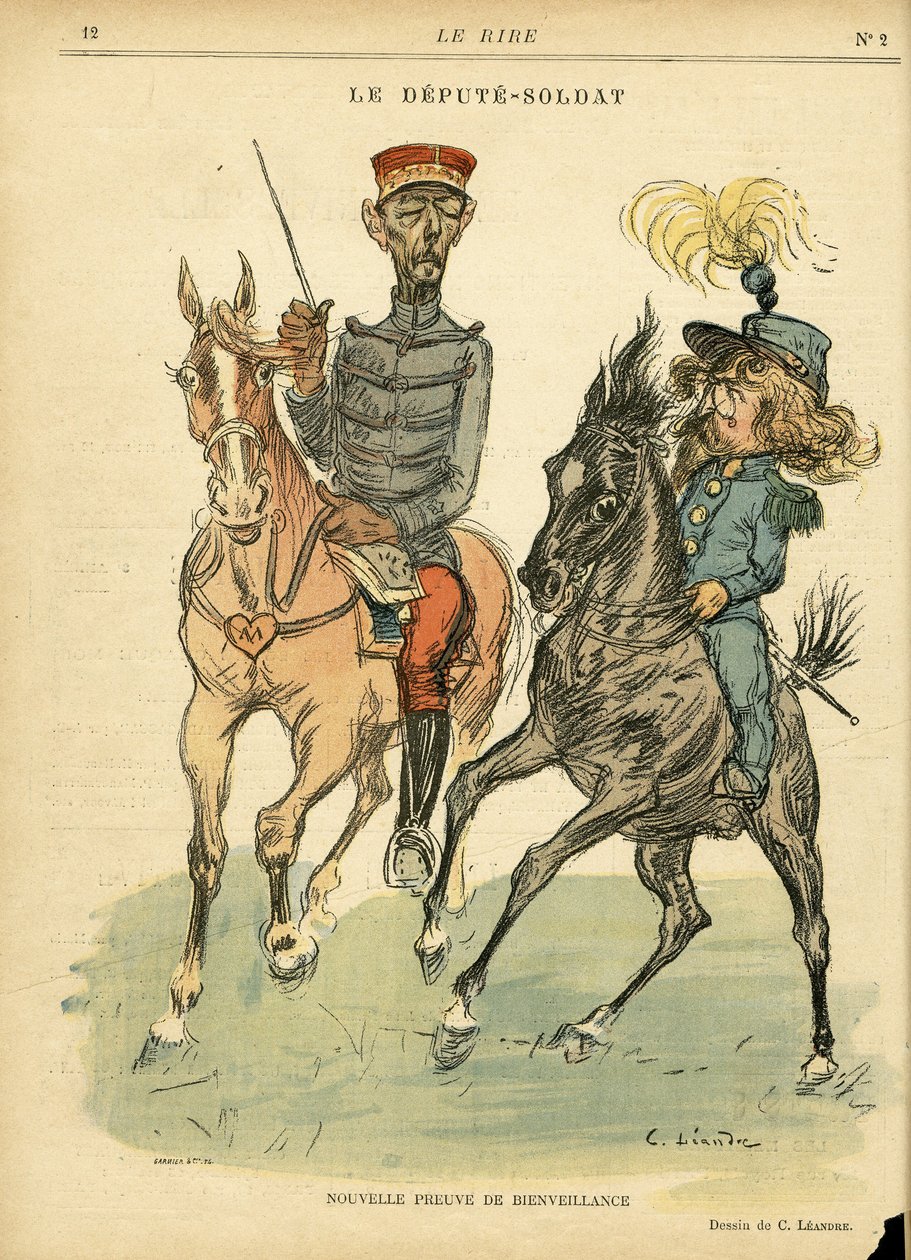 Illustration von Charles Leandre (1862-1934) in Le Rire von Charles Leandre