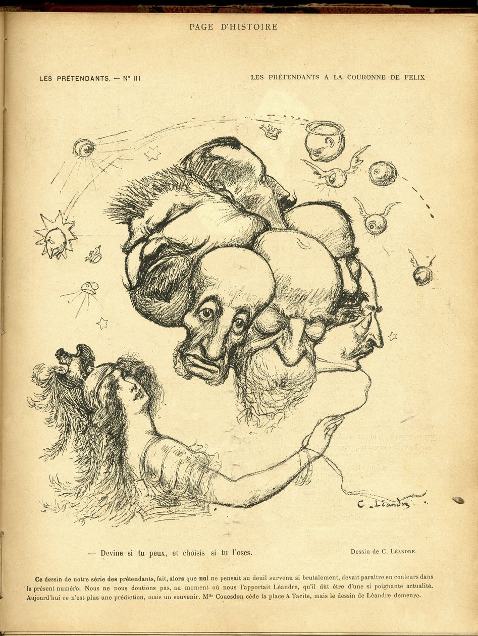 Illustration von Charles Leandre (1862-1934) in Le Rire von Charles Leandre