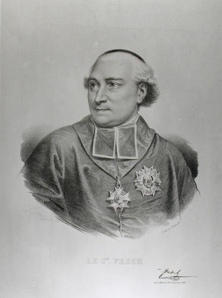Porträt von Kardinal Joseph Fesch (1763-1839) graviert von Francois Seraphin Delpech (1778-1825) (Gravur) von Charles Louis (after) Bazin
