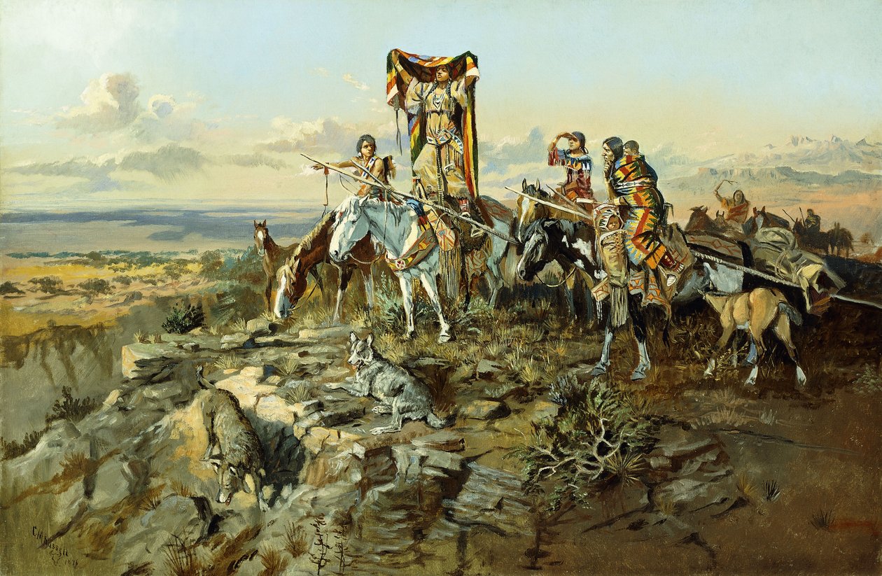 Im Kielwasser der Jäger, 1896 von Charles Marion Russell