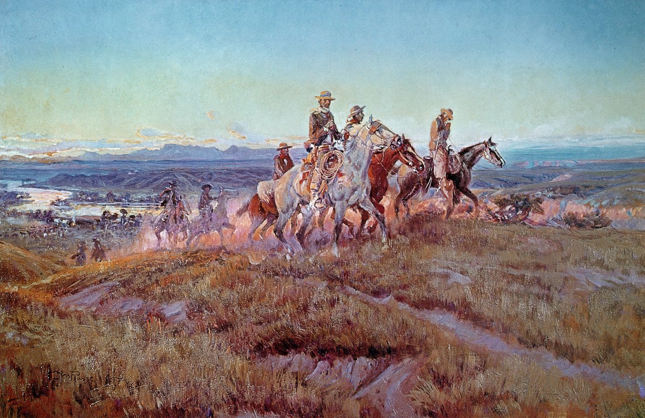 Reiter der offenen Prärie von Charles Marion Russell