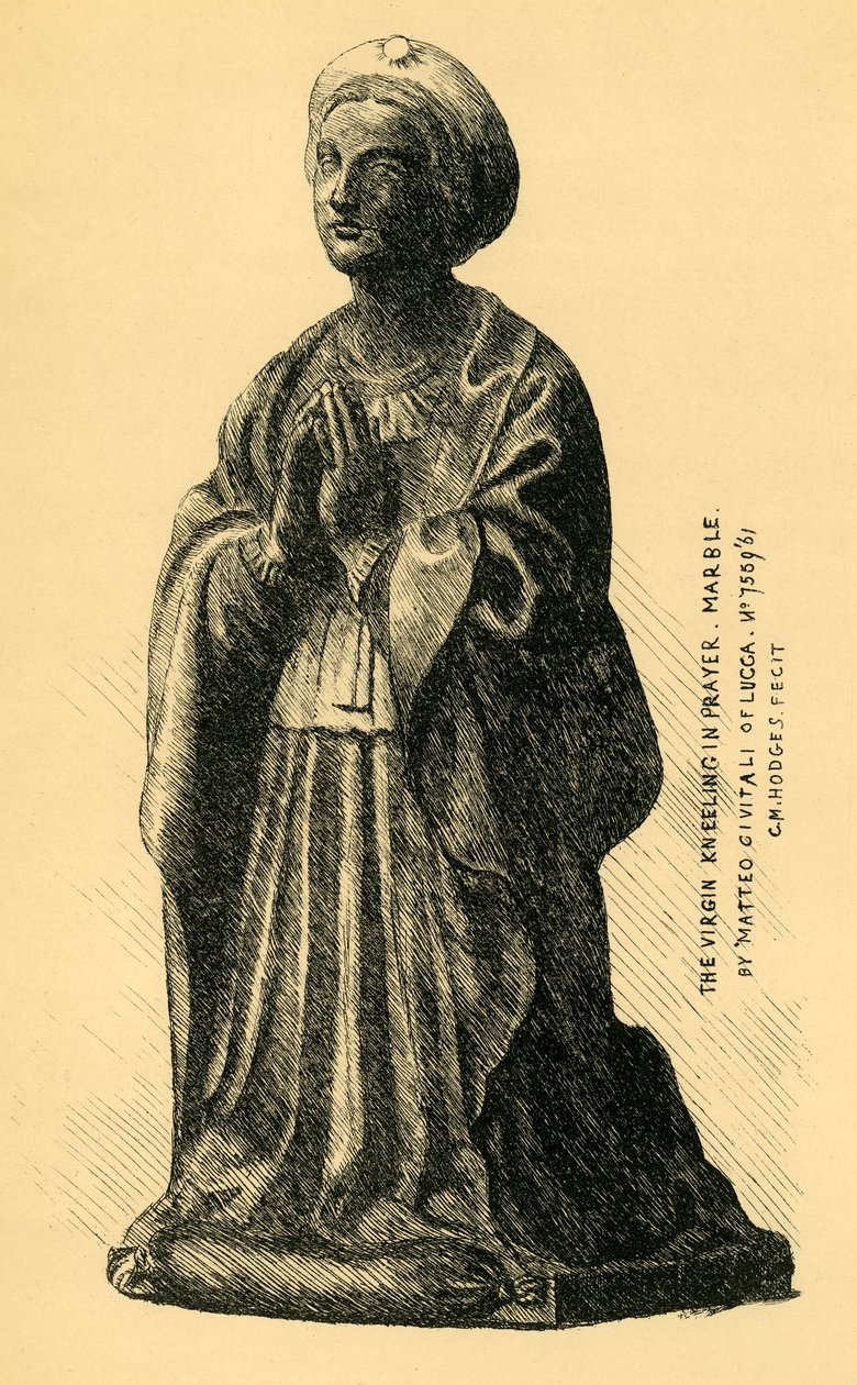 Die Verkündigung der Jungfrau, Marmorstatue, 1519, 1881 von Charles Martin Hodges