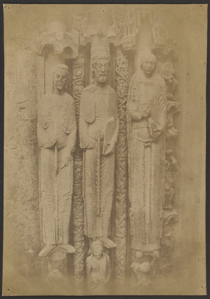 [Kathedrale von Chartres. Große Figuren des Königlichen Portals] von Charles Marville