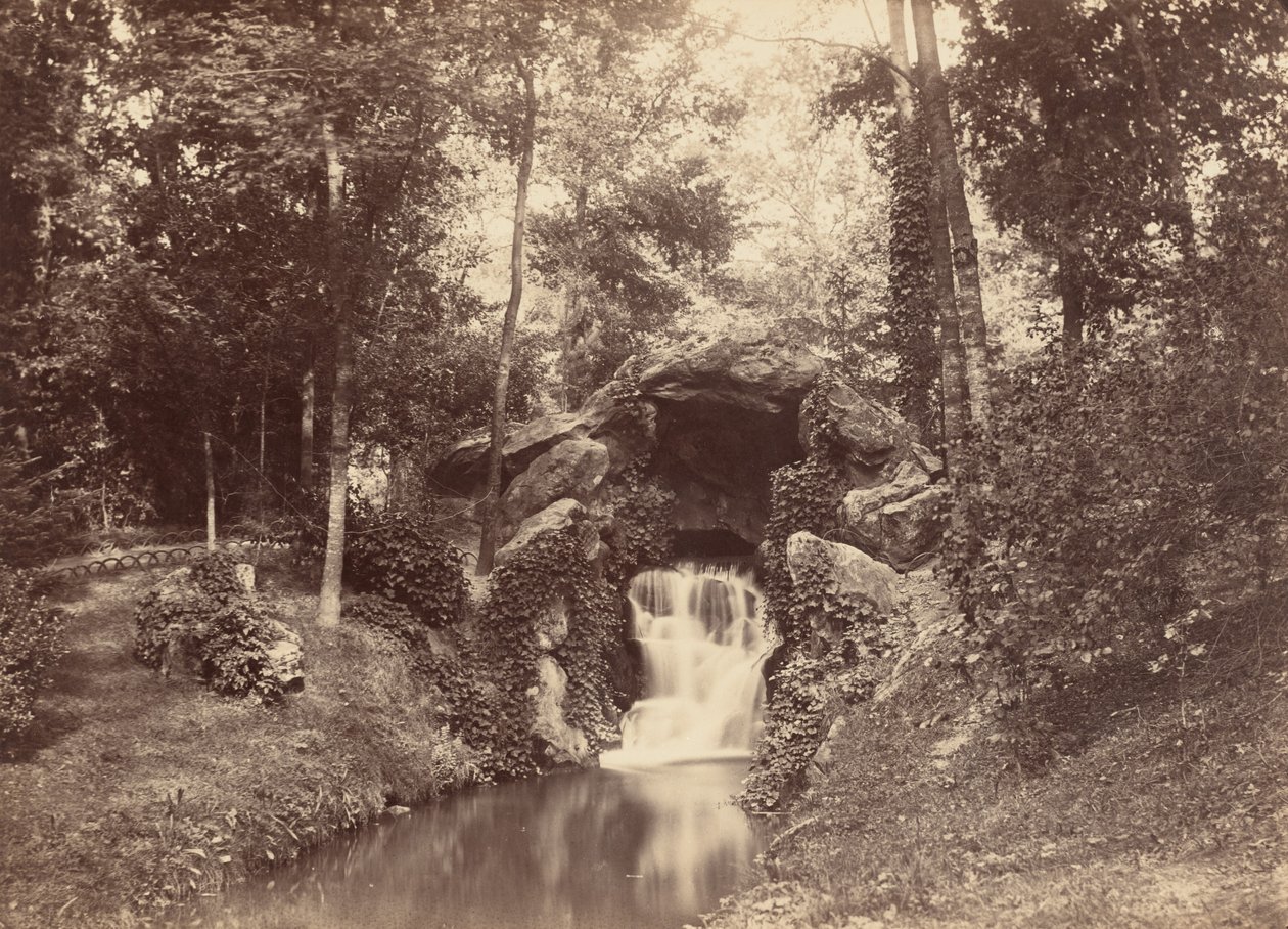 Grotte, Mare aux Biches, Bois de Boulogne, 1858–1860 von Charles Marville