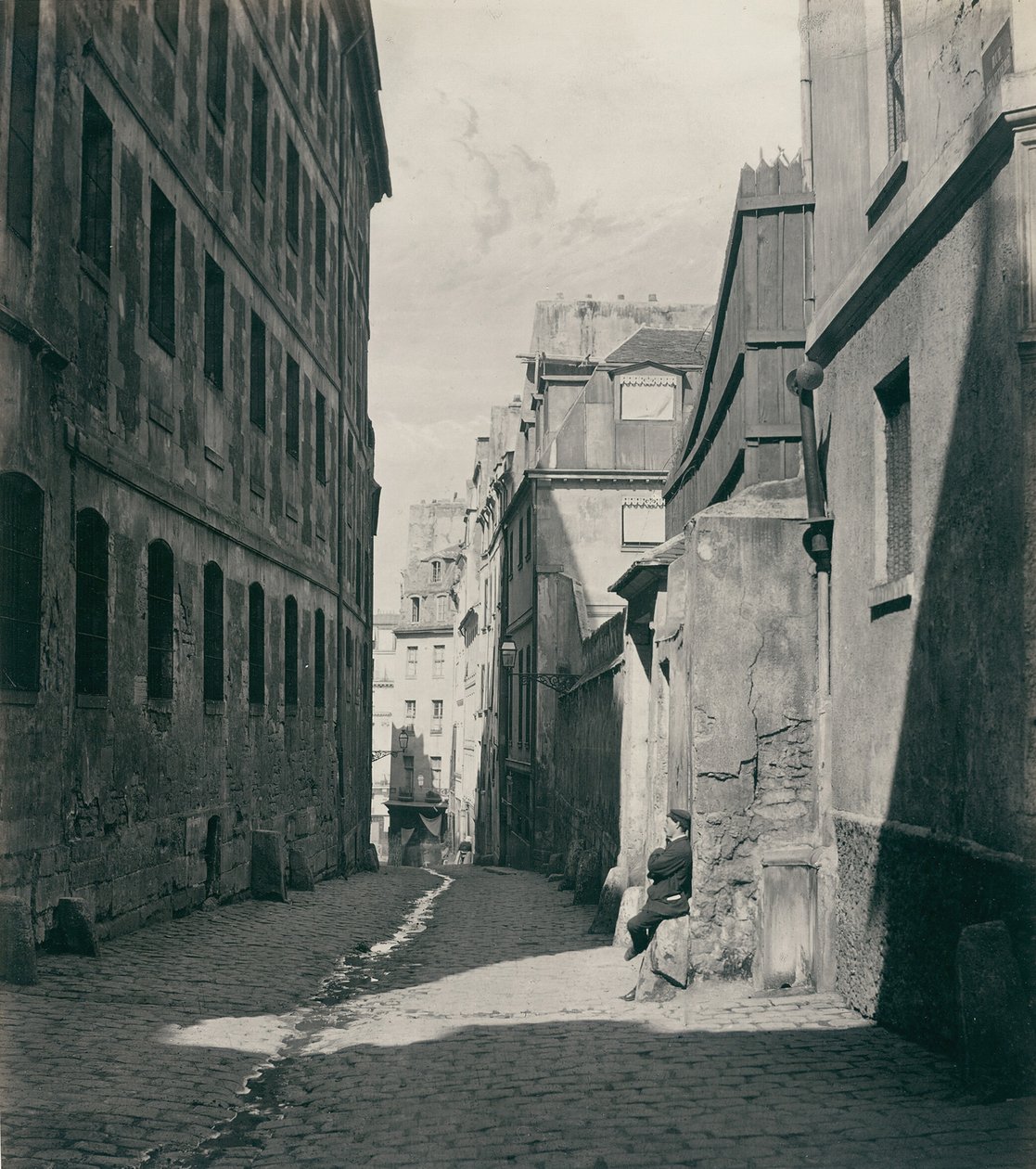 Rue Chartière impasse Chartière de la rue de Reims von Charles Marville