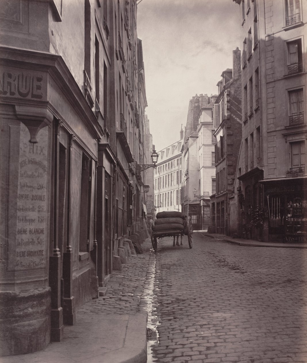Rue de la Bûcherie, du cul de sac Saint-Ambroise fünftes Arrondissement, 1866-1868 von Charles Marville