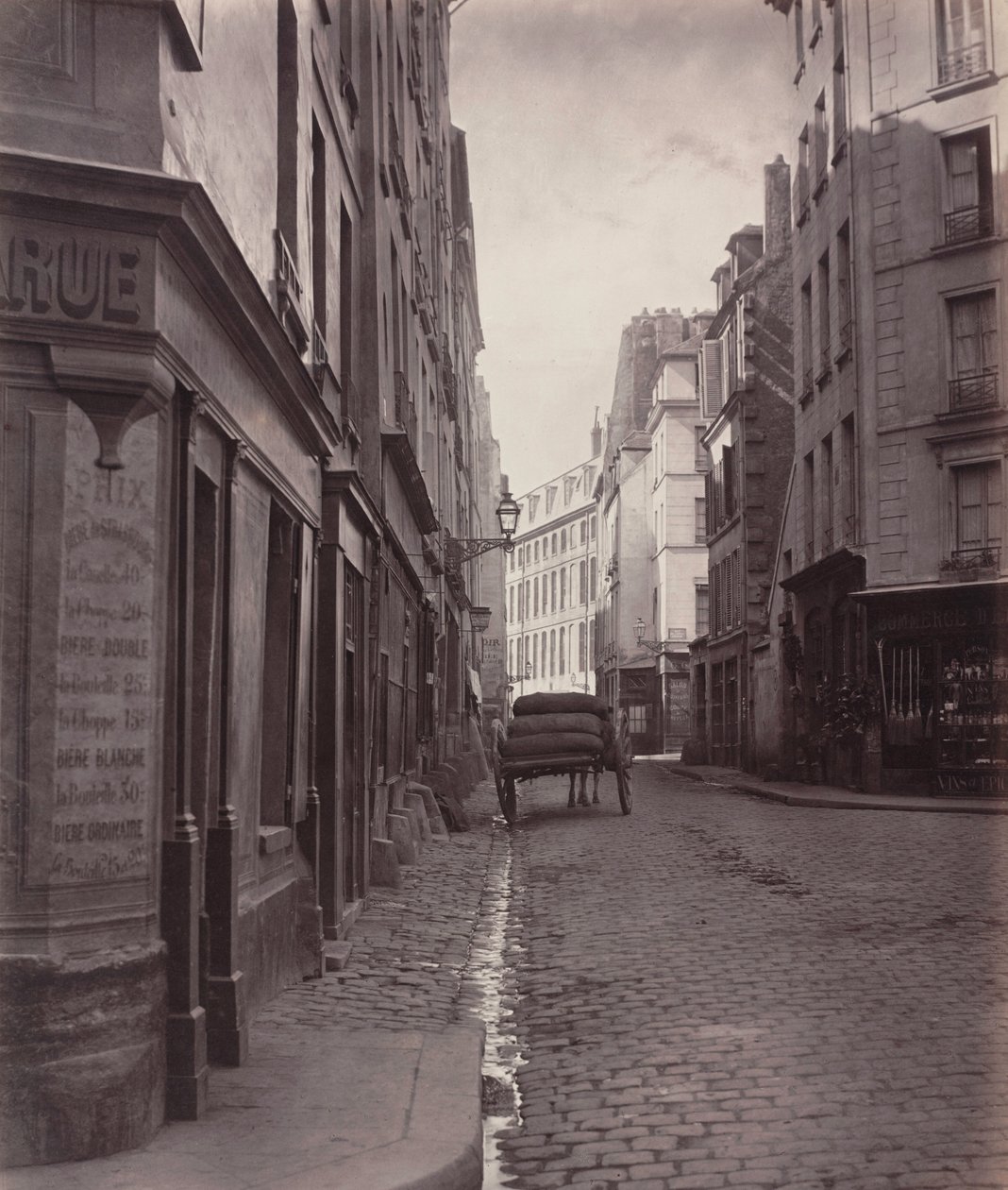Rue de la Bucherie, du cul de sac Saint-Ambroise (fünfter Bezirk), 1866-1868 von Charles Marville