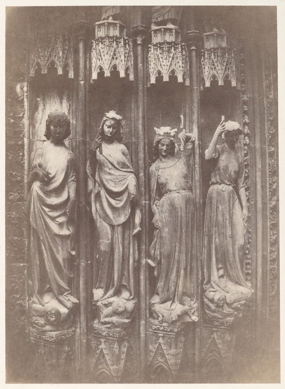 Die Tugenden zerschmettern die Laster, Straßburger Münster von Charles Marville
