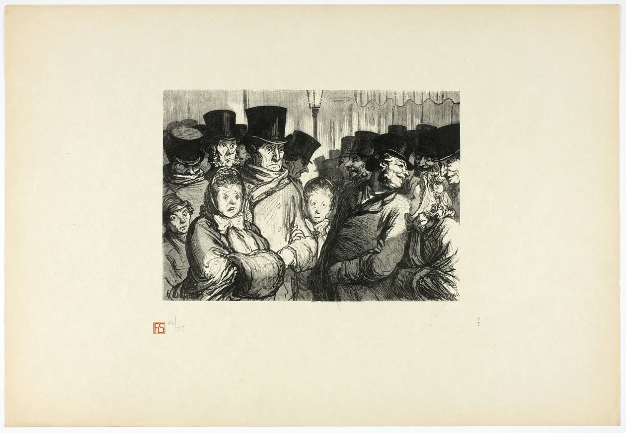 Boulevard du Temple um Mitternacht, aus Tirage Unique de Trente-Six Bois von Charles Maurand