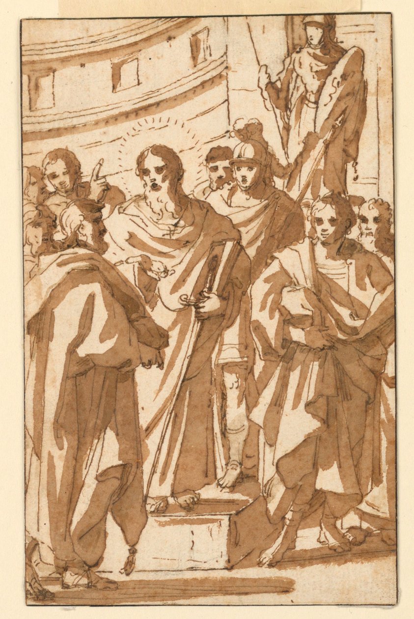 St. Paul predigt auf dem Areopag in Athen von Charles Mellin