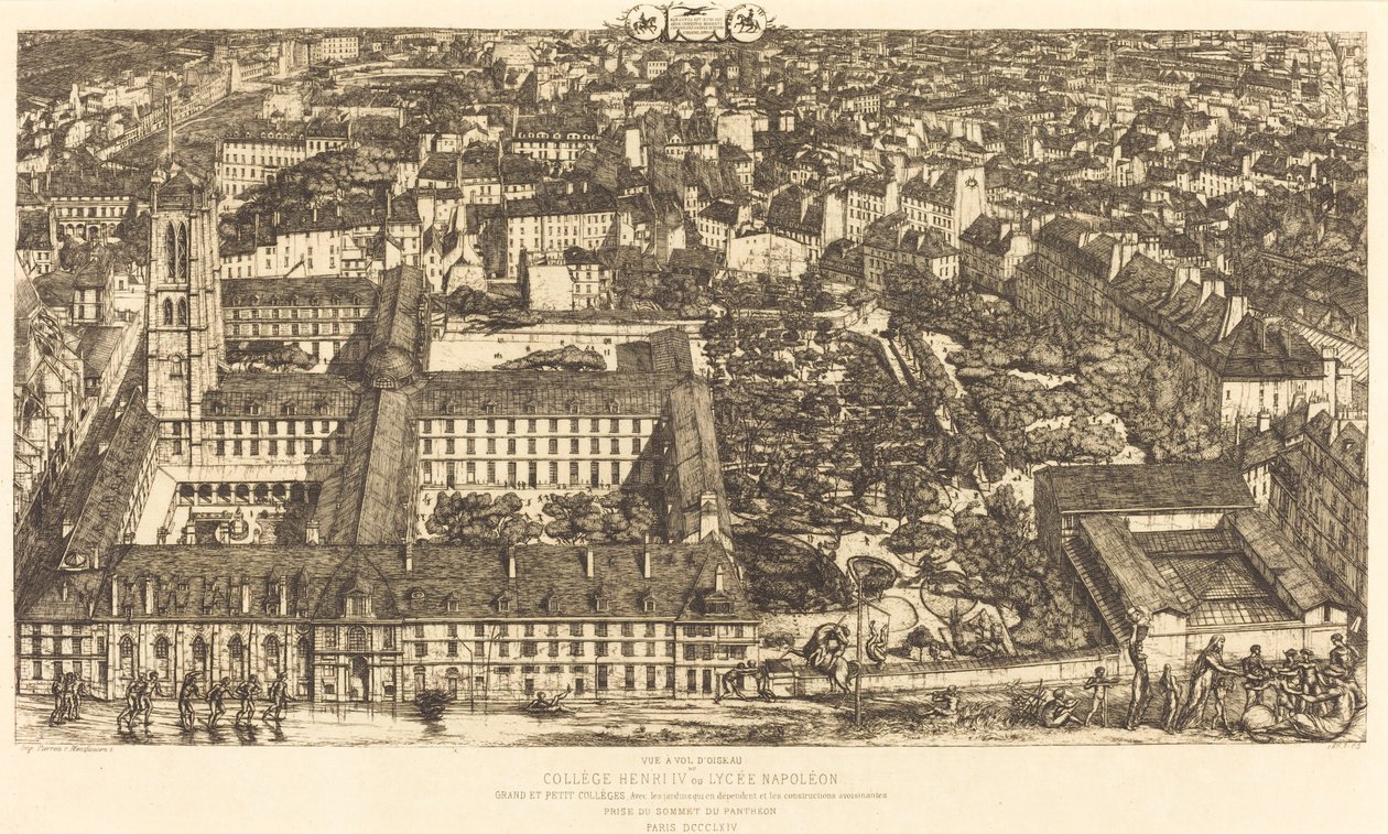 Collège Henri IV, Paris, oder Lycée Napoléon von Charles Meryon