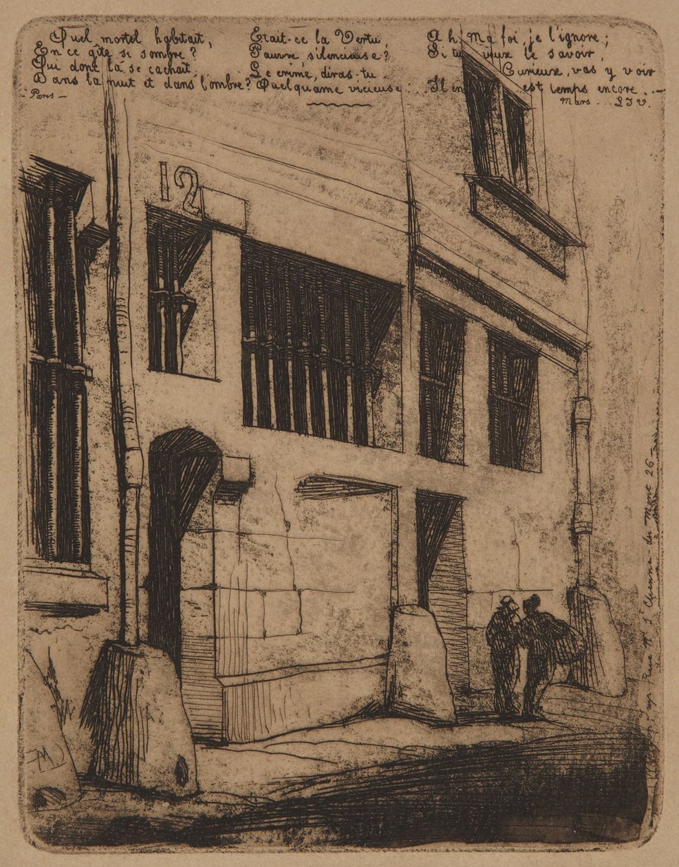 Die Straße der bösen Jungen - 1854 von Charles Meryon