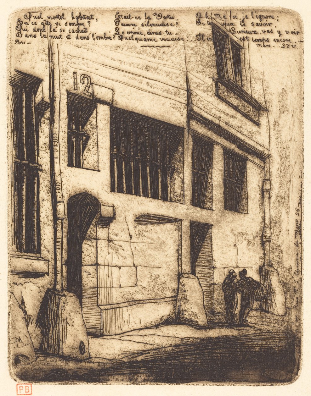 Die Straße der bösen Jungen, Paris von Charles Meryon