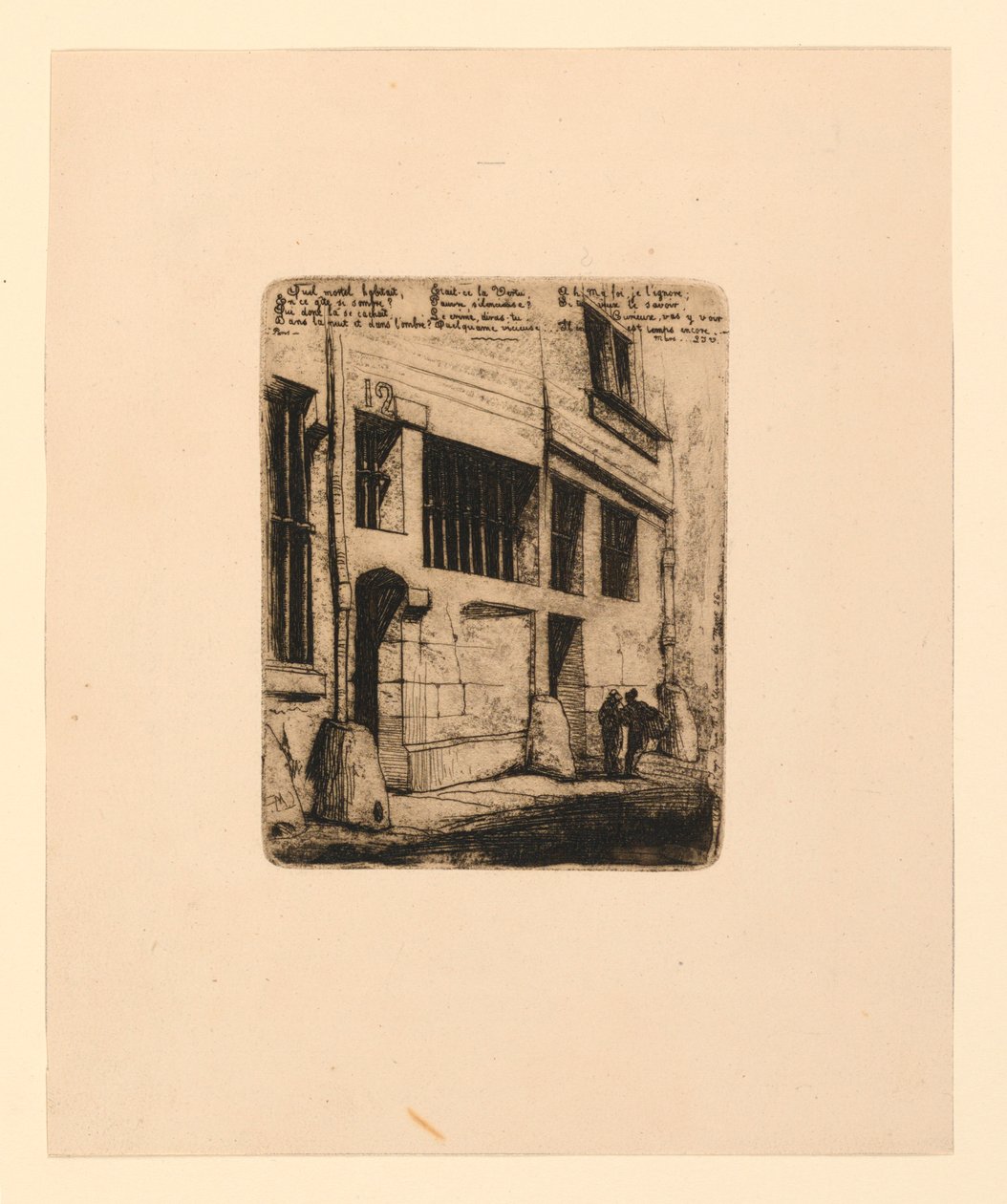 La rue des mauvais garcons von Charles Meryon