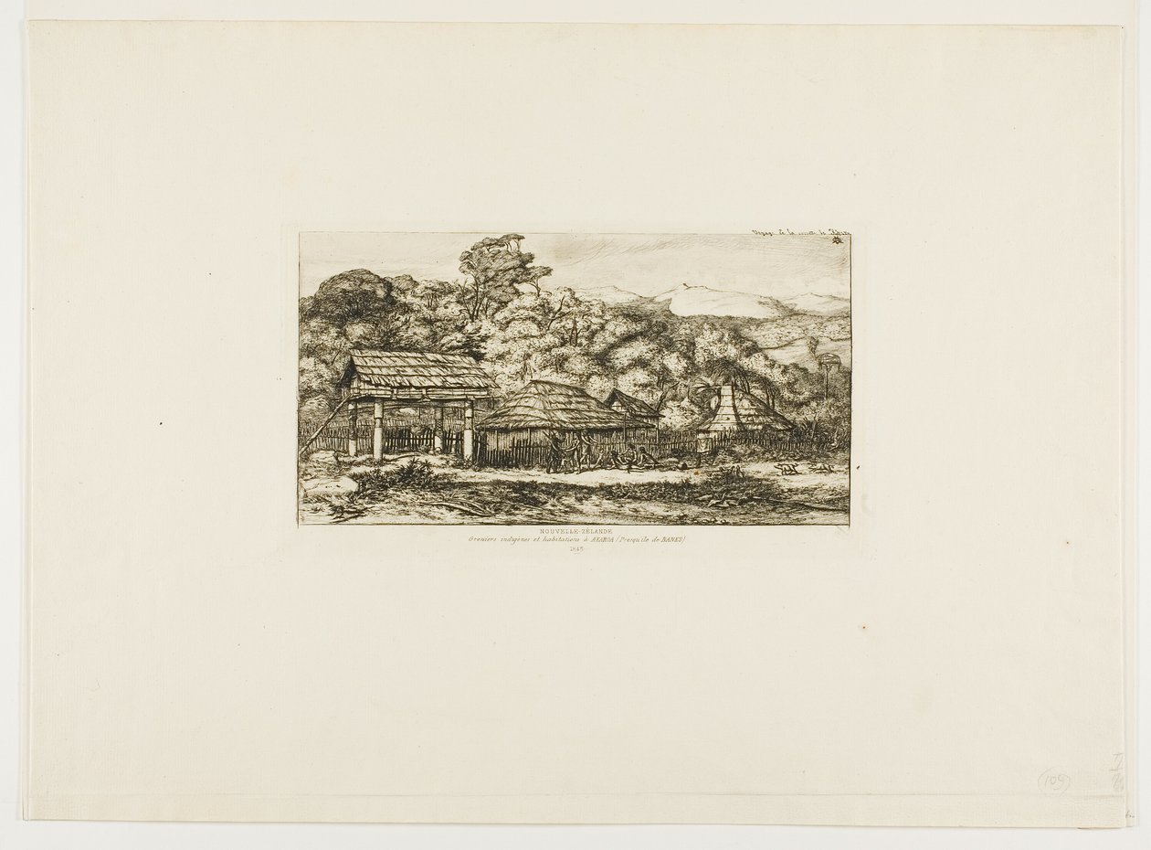 Einheimische Scheunen und Hütten in Akaroa, Banks