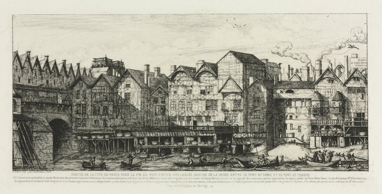 Teil der Stadt Paris am Ende des 17. Jahrhunderts, 1861 von Charles Meryon