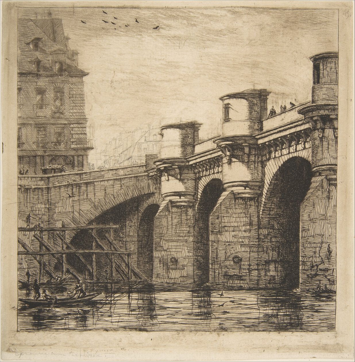 Pont Neuf, Paris von Charles Meryon