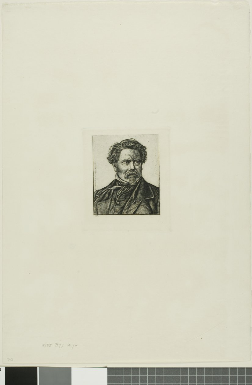 Porträt von Benjamin Fillon, Schriftsteller und Historiker von Charles Meryon