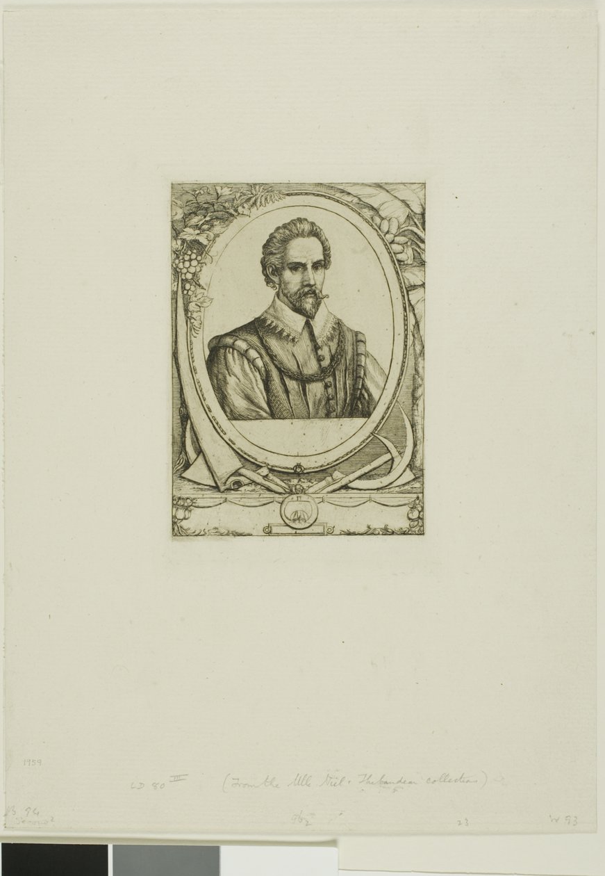 Porträt von René de Laudonnière Sablais (de Burdigale) von Charles Meryon