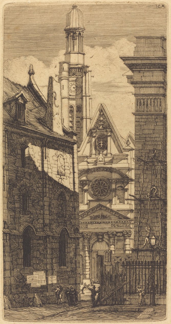 Saint-Etienne-du-Mont, Paris von Charles Meryon