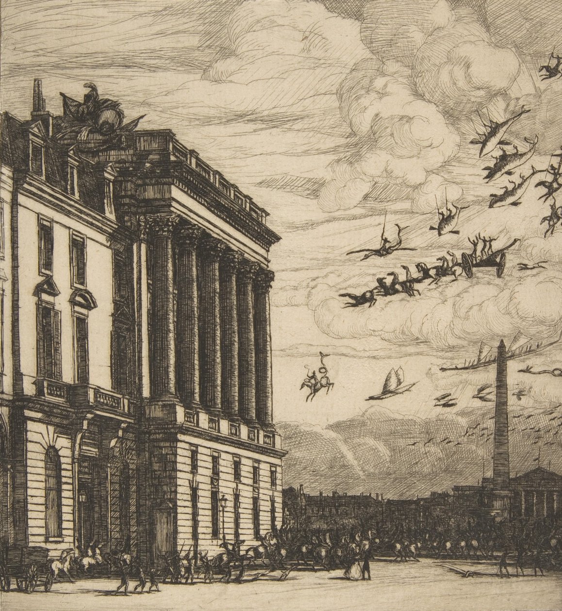 Das Admiralty, Paris, 1865 von Charles Meryon