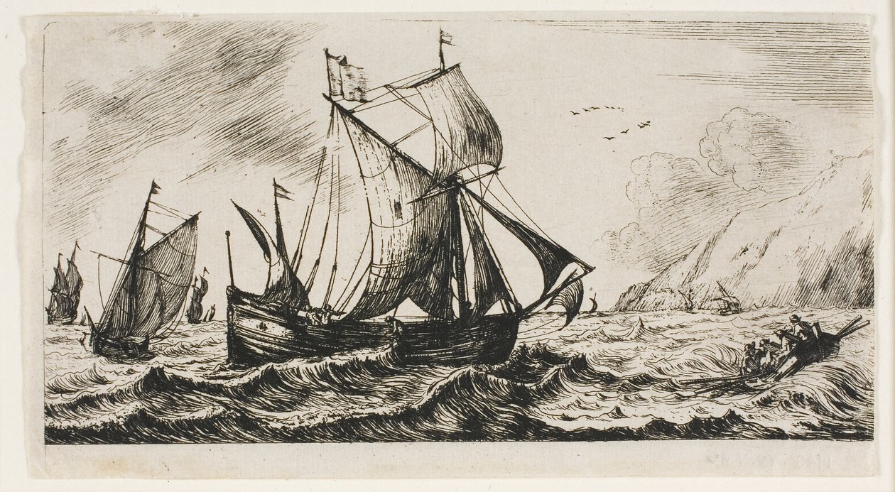 Die Galeere von Jean de Vyl aus Rotterdam von Charles Meryon