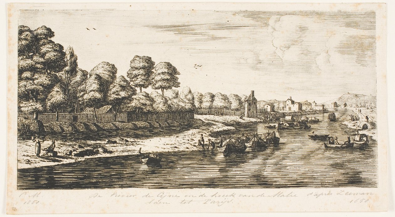 Die Seine und die Ecke des Mall, Paris von Charles Meryon