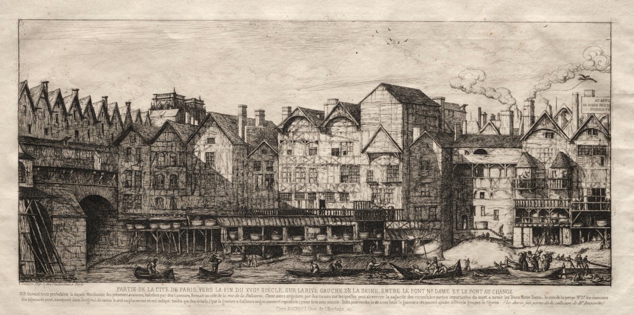Ansicht eines Teils der Stadt Paris, gegen Ende des 17. Jahrhunderts, 1861 von Charles Meryon