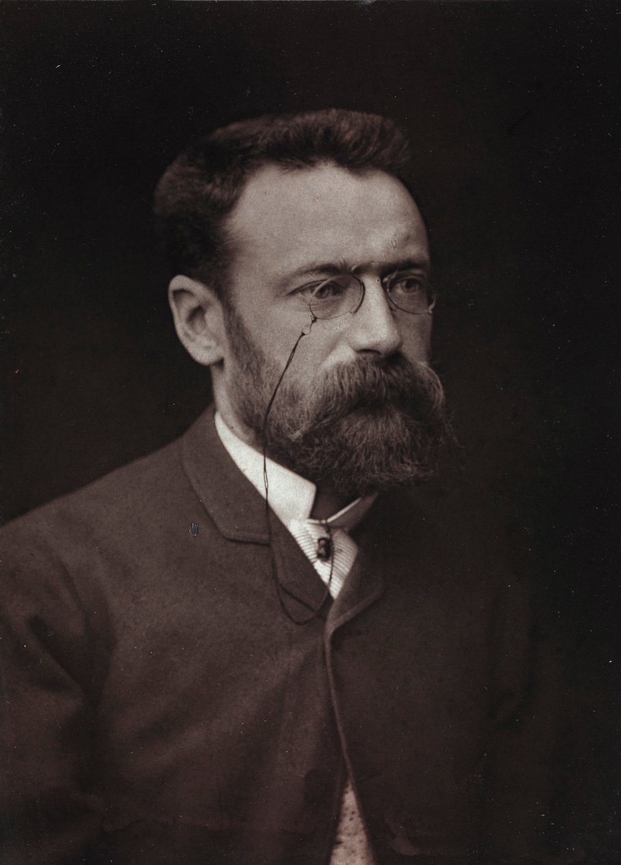 Album Artistique et Biographique, 5me année, Salon 1885; Porträt des französischen Malers Paul Tavernier (1852-1943) von Charles Michelez