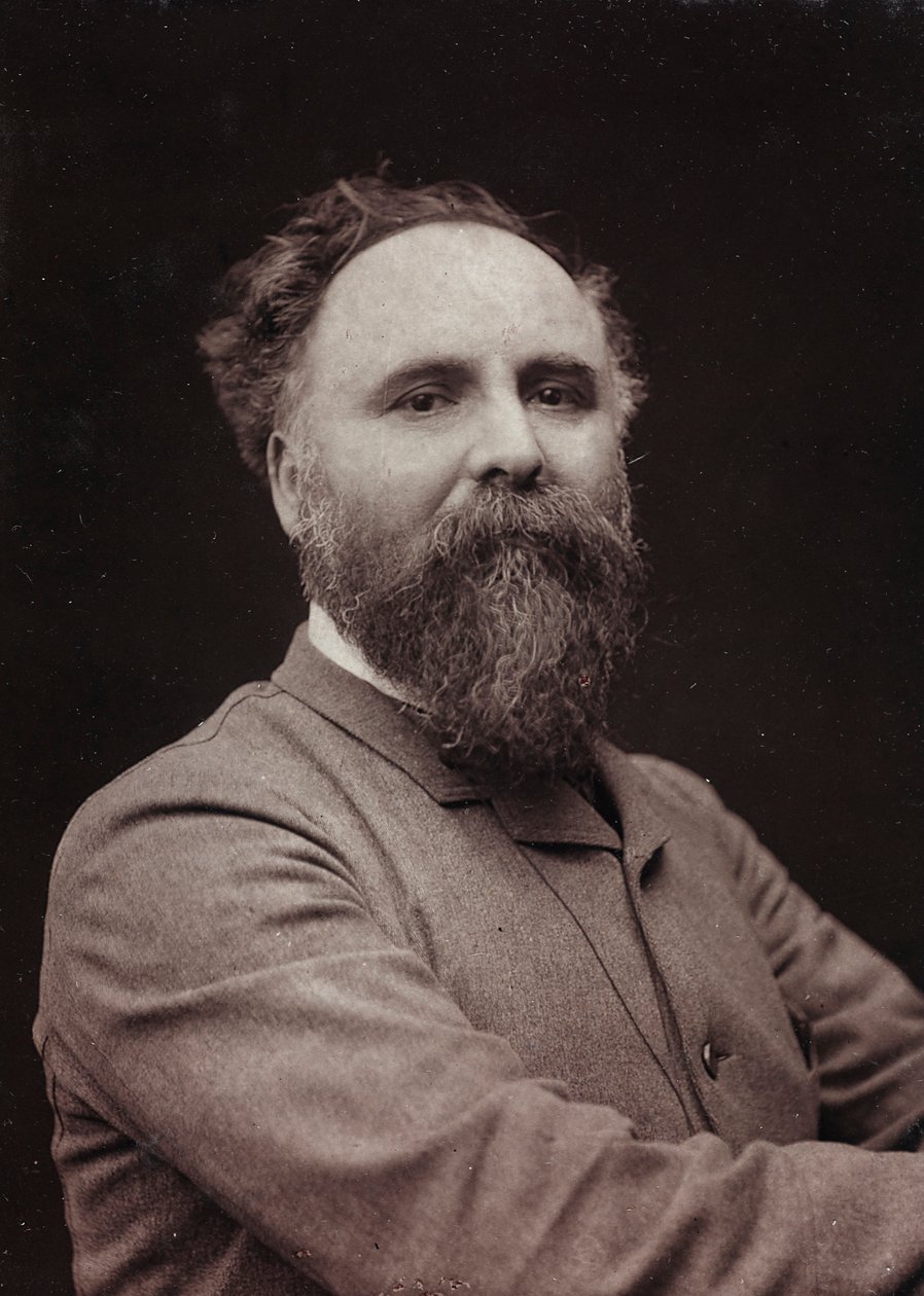 Album Artistique et Biographique, 5me année, Salon 1885; Porträt des französischen Malers Diogène Ulysse Napoléon Maillart (1840-1926) von Charles Michelez