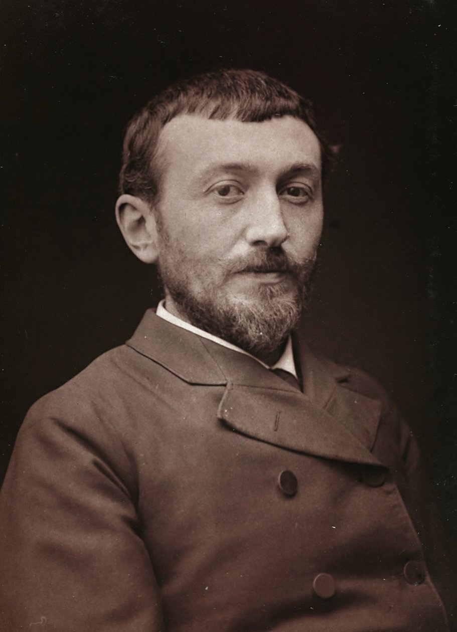 Album Artistique et Biographique, 6. Jahrgang, Salon 1885; Porträt des Malers Alfred Henry Bramtot von Charles Michelez