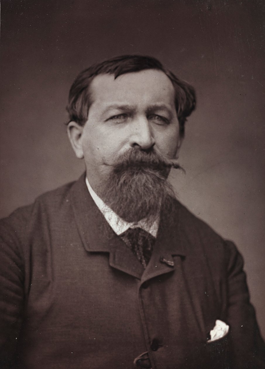 Album Artistique et Biographique, 6. Jahrgang, Salon 1885; Porträt des Malers Joseph Emile Gridel (1839-1901) von Charles Michelez