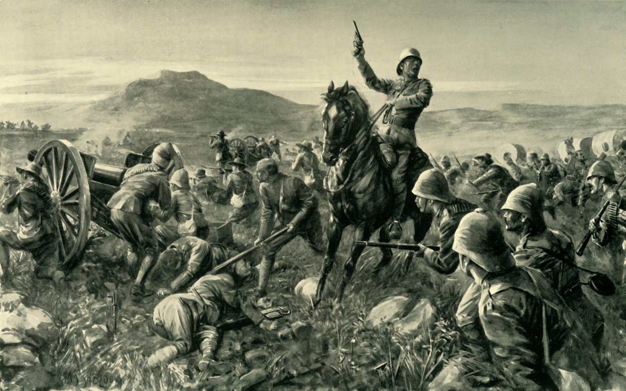 Lord Methuen sammelt seine zerschlagenen Truppen bei Tweebosch, 1902 von Charles Mills Sheldon