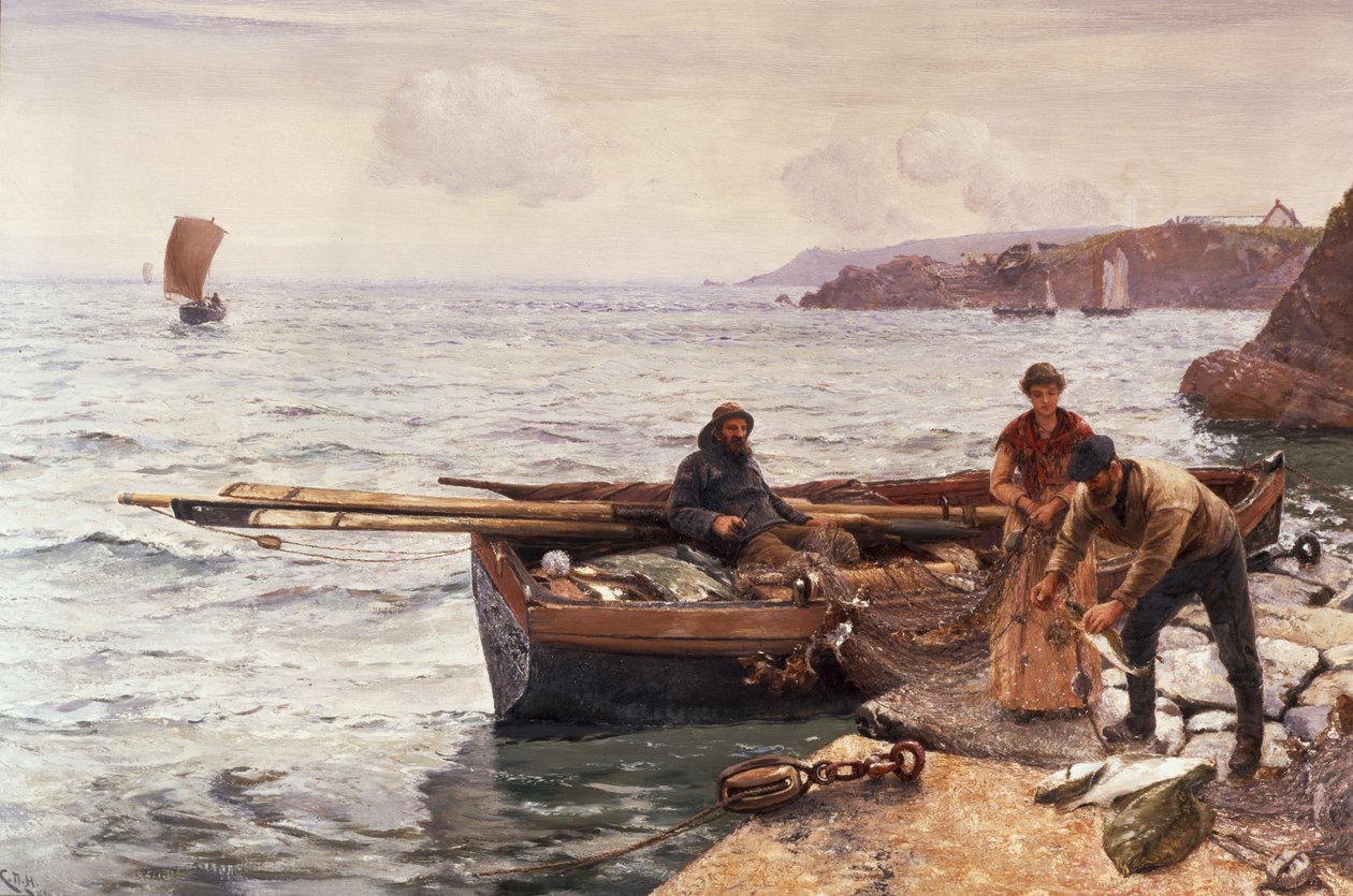 Köder des Krabbenfischers von Charles Napier Hemy