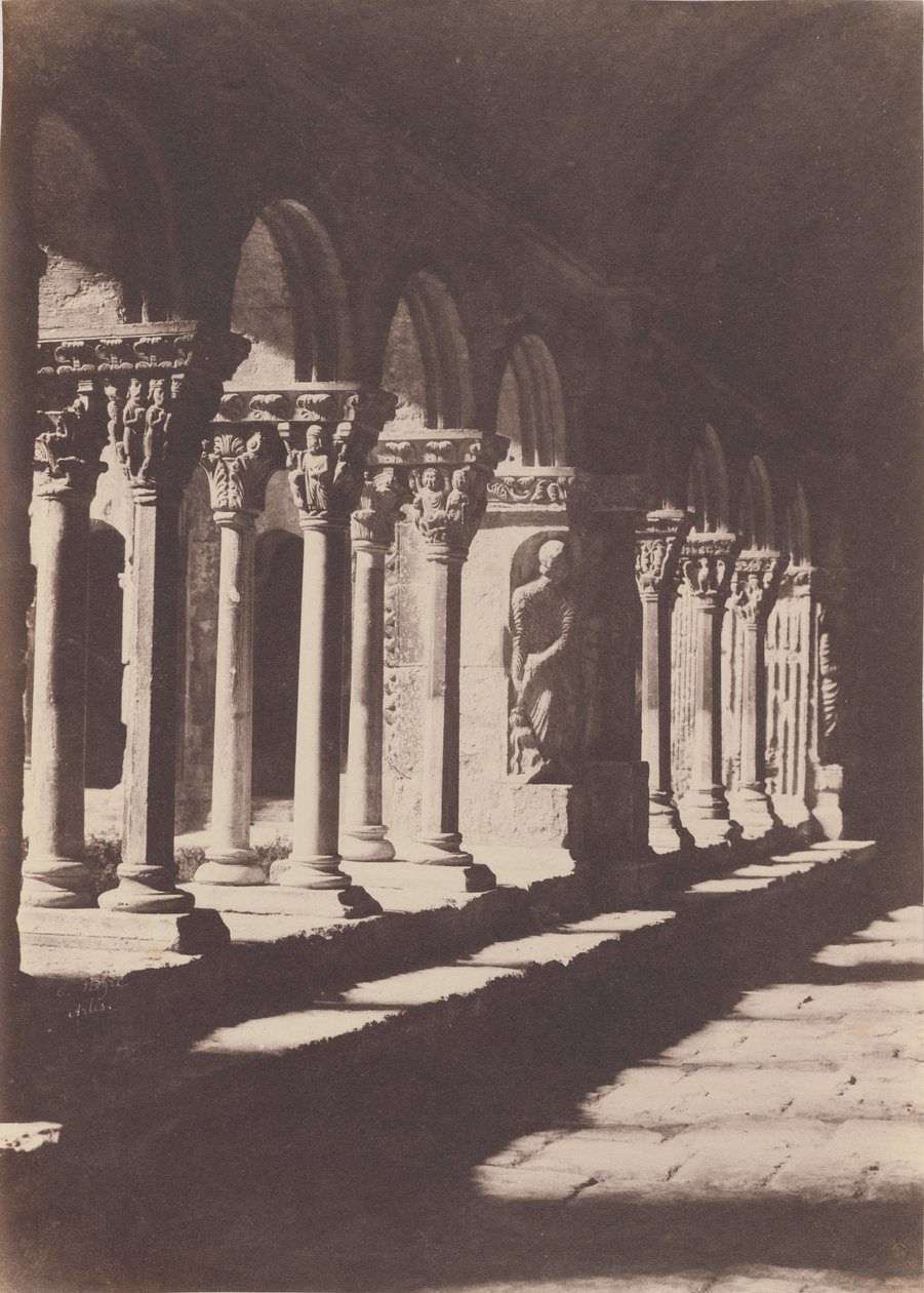 Ein Gang des Kreuzgangs von Saint Trophime, Arles von Charles Nègre