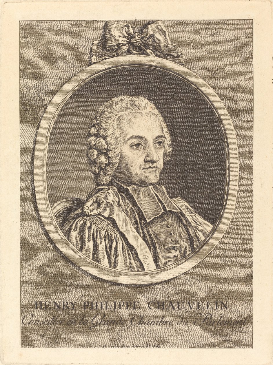 Henry Philippe Chauvelin von Charles Nicolas Cochin II