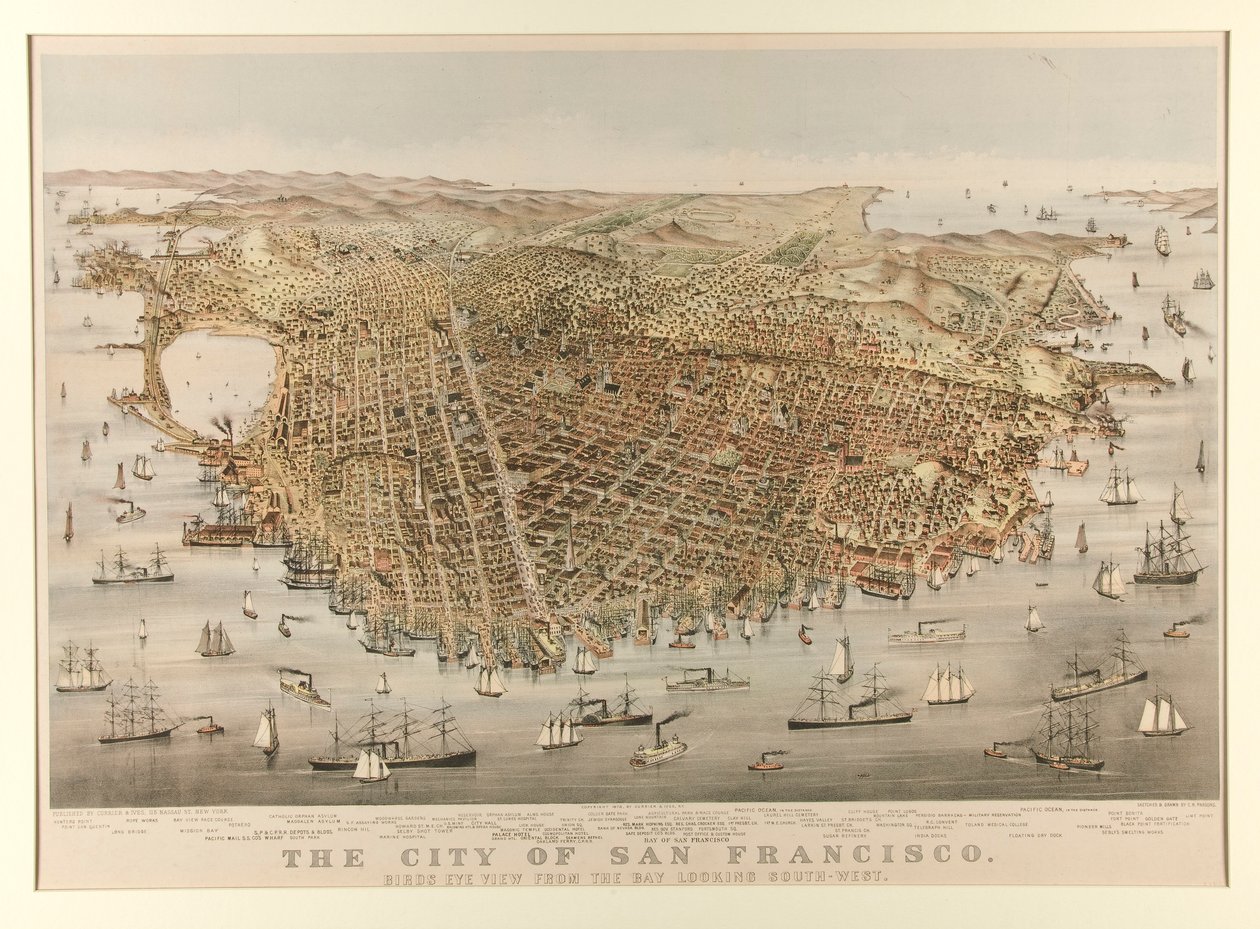 Die Stadt San Francisco - Vogel von Charles Parsons