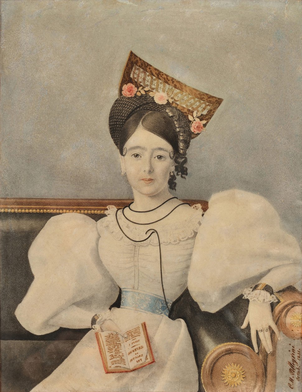 Frau Lucia Carranza de Rodríguez Orey von Charles Pellegrini