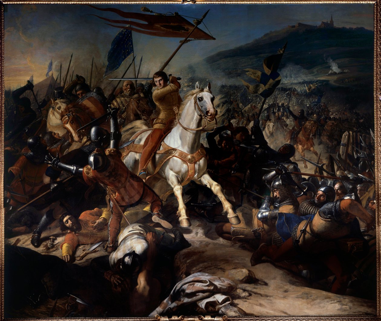 Flämische Kriege: Die Schlacht von Mons en Puelle am 18. August von Charles Philippe Lariviere