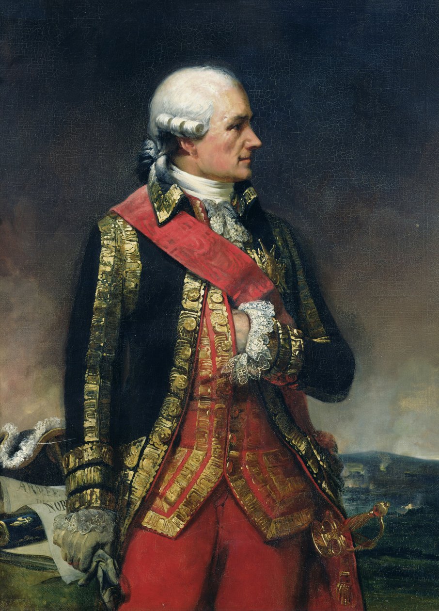 Jean-Baptiste de Vimeur (1725-1807), Graf von Rochambeau von Charles Philippe Lariviere