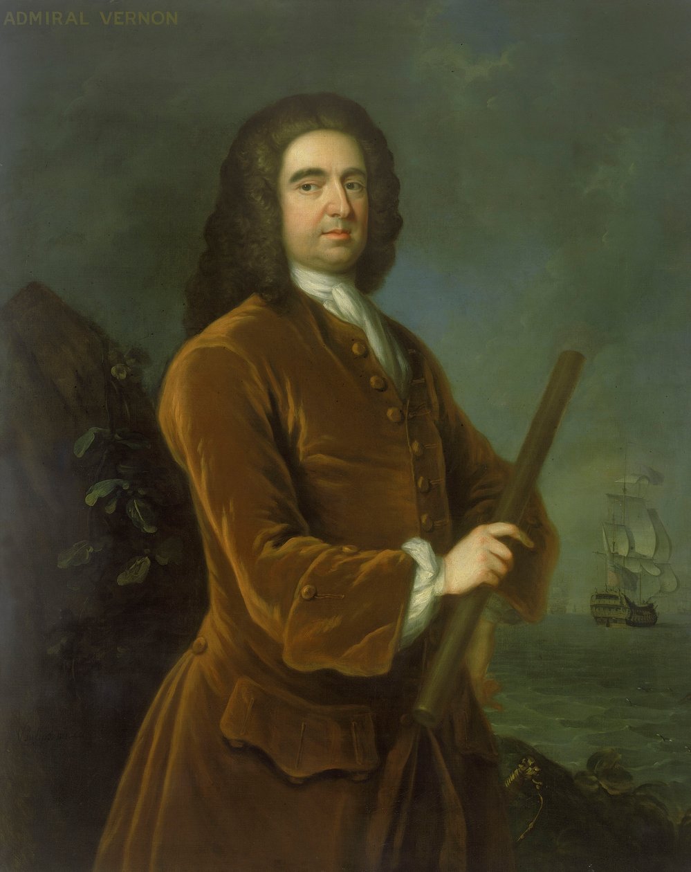 Admiral Edward Vernon (1684-1757), Mitte der 1730er Jahre von Charles Philips