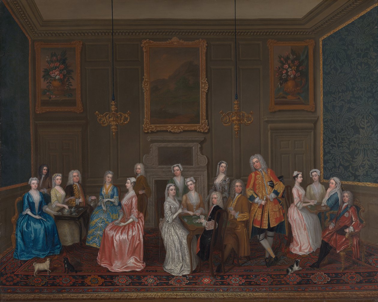 Teegesellschaft im Haus von Lord Harrington, St. James