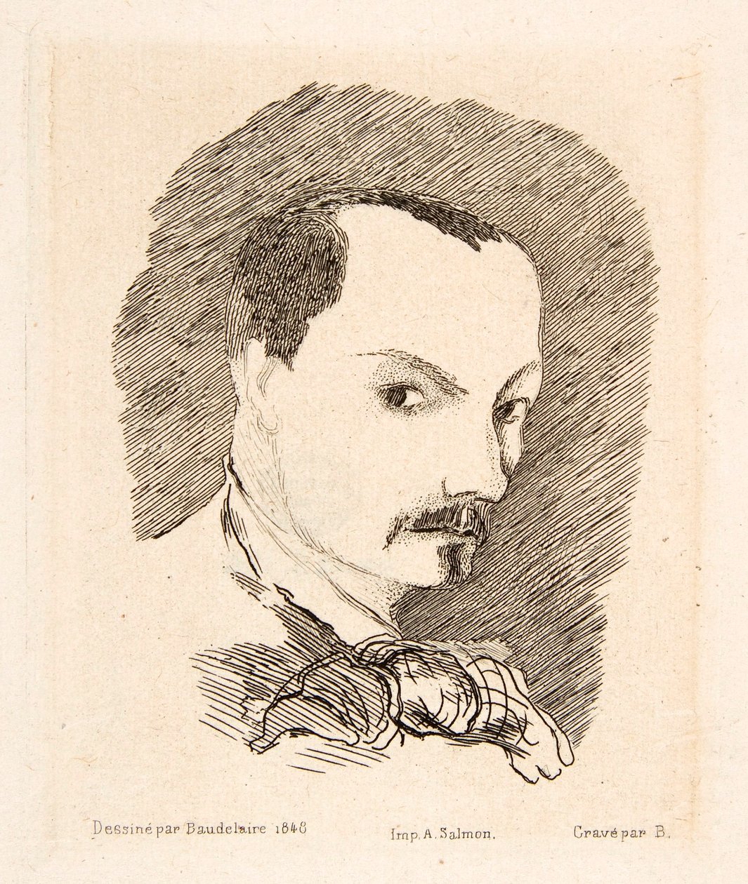 Selbstporträt von Charles Baudelaire von Charles Pierre Baudelaire