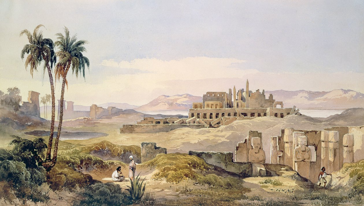 Ansicht der Ruinen von Karnak in Ägypten von Charles Pierron