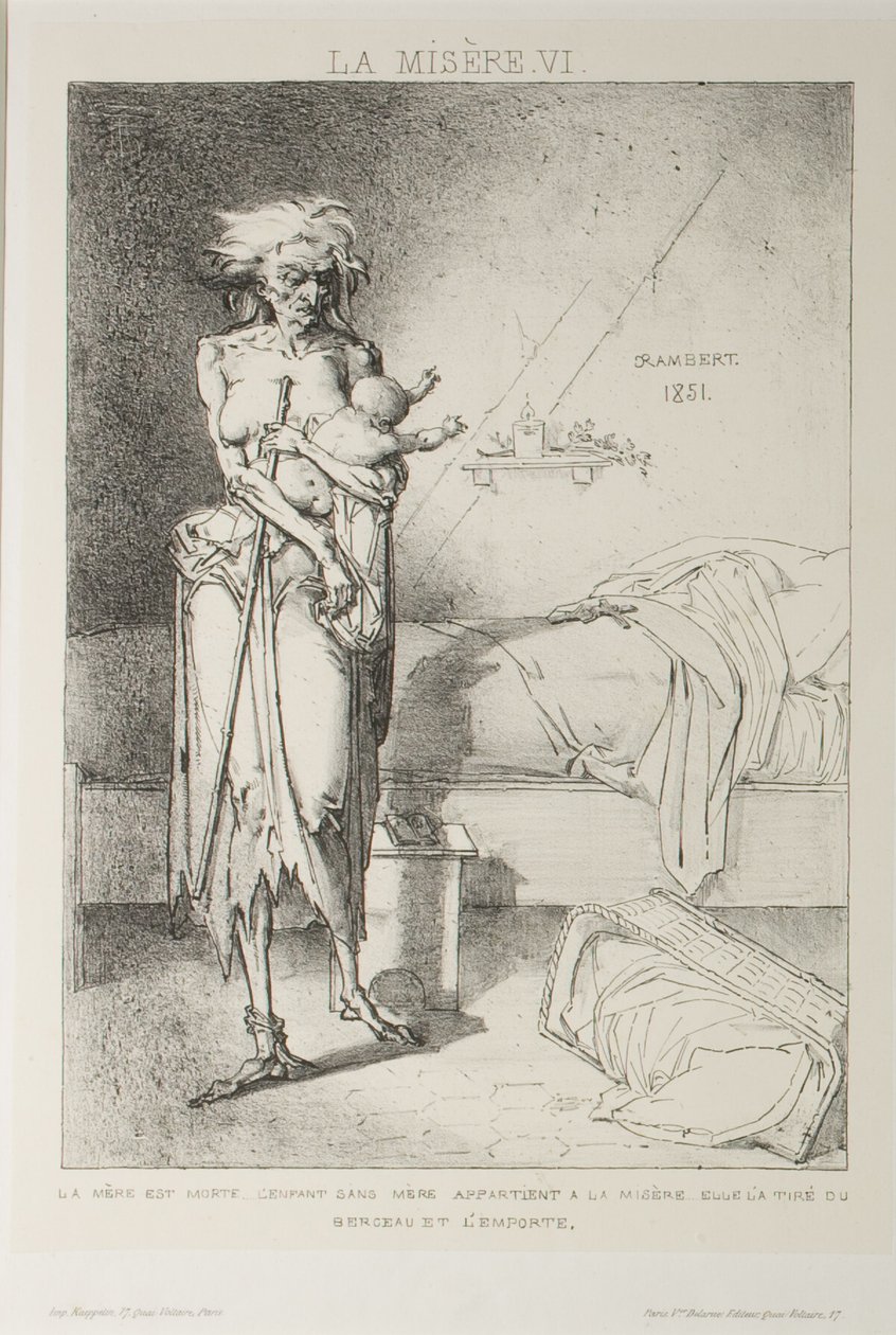 Tafel Sechs aus Misery von Charles Rambert