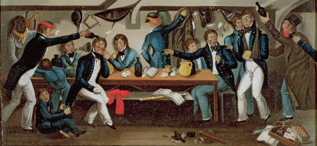 Die Kajüte der Midshipmen, um 1820 von Charles Random DeBerenger