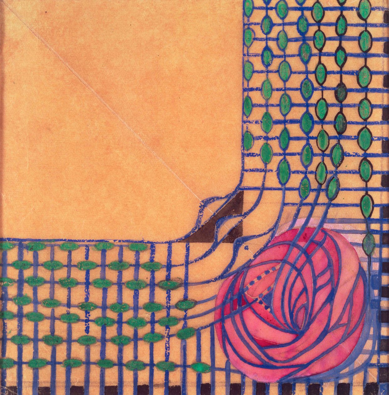 Entwurf für einen bedruckten Stoff von Charles Rennie Mackintosh